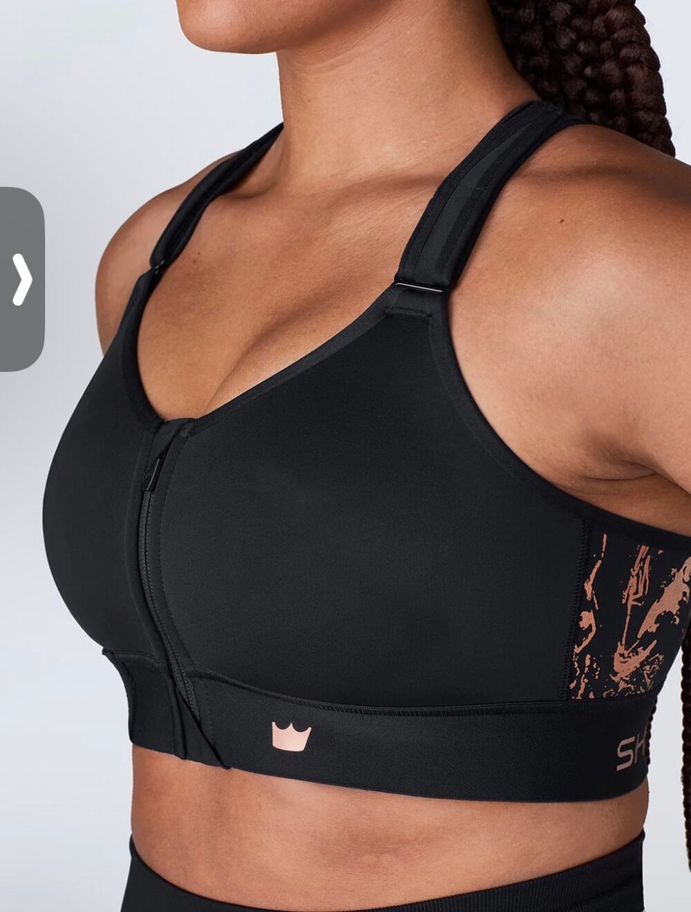 SHEFIT FLEX Sports Bra Flex Medium Support Black Size Luxe Support